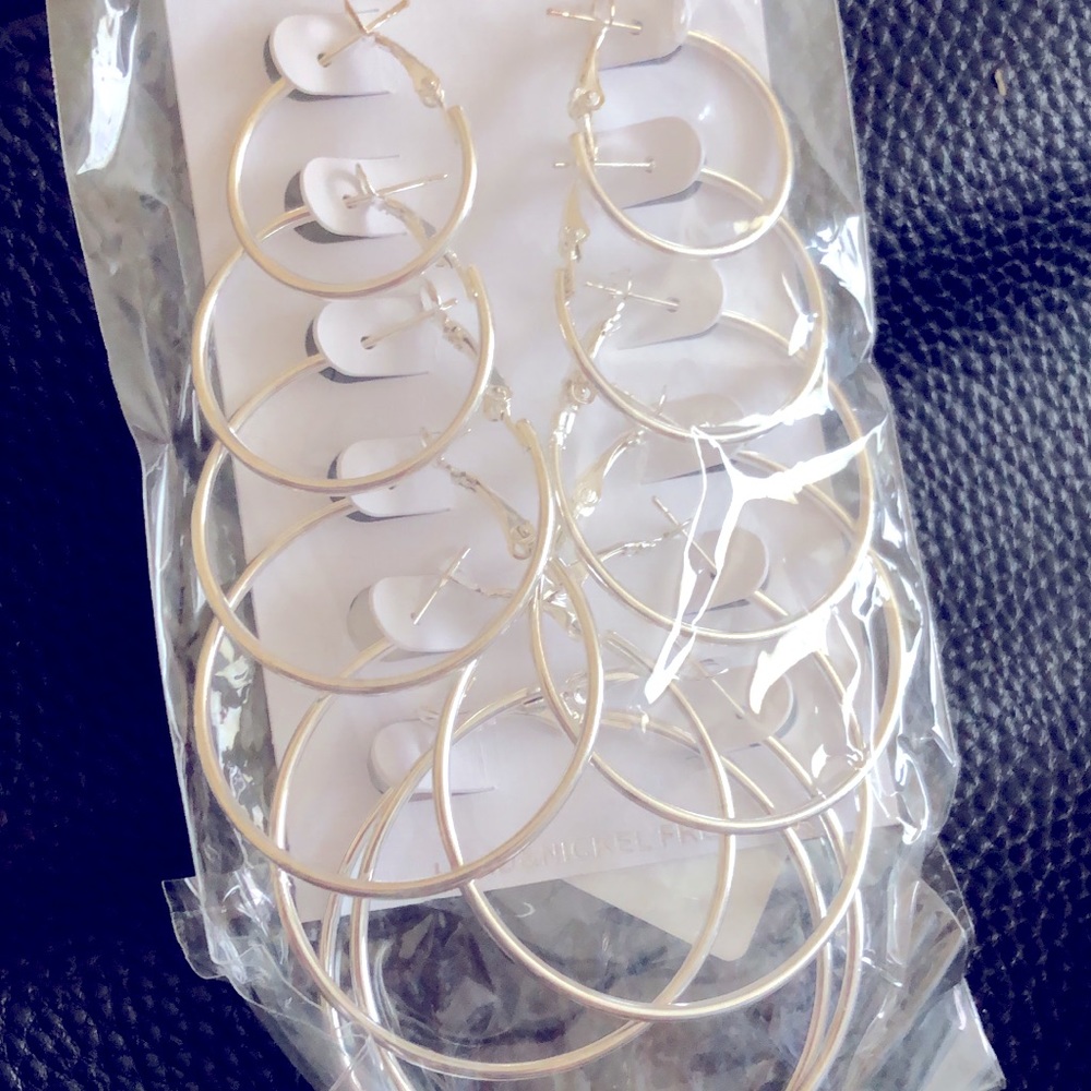 Silver hoops